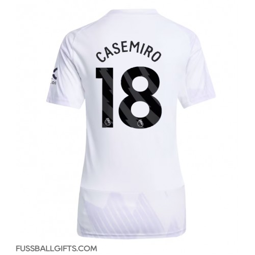 Manchester United Casemiro #18 Fußballbekleidung Auswärtstrikot Damen 2025-26 Kurzarm